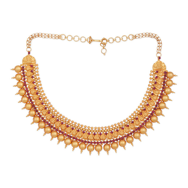 Tanishq 22KT  Gold Necklace Set  for Women 