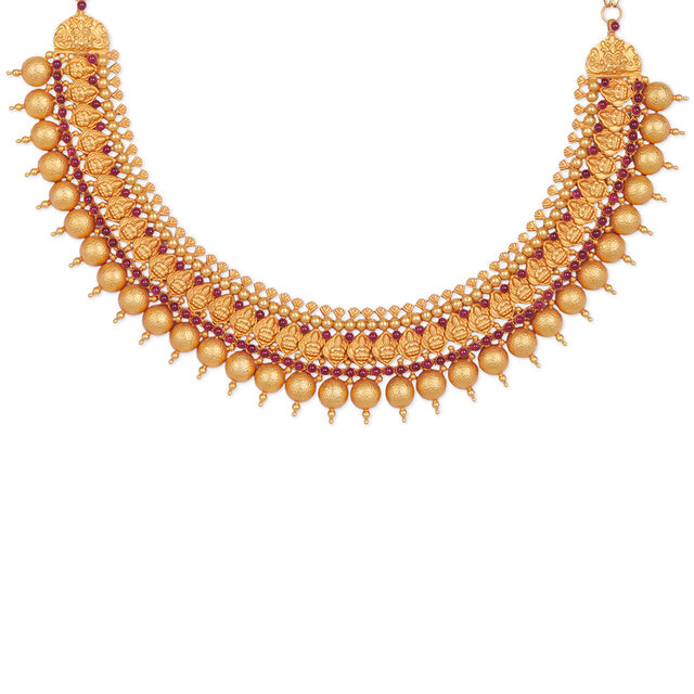 Tanishq 22KT  Gold Necklace Set  for Women 2