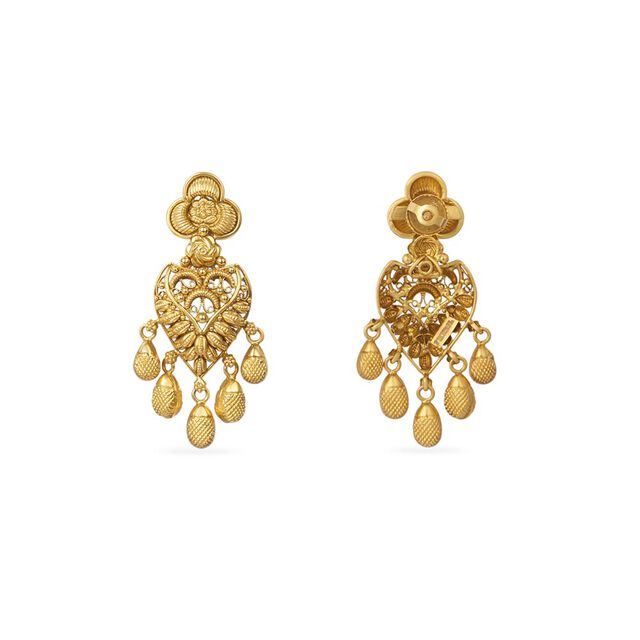 Tanishq 22KT Gold Earrings 3