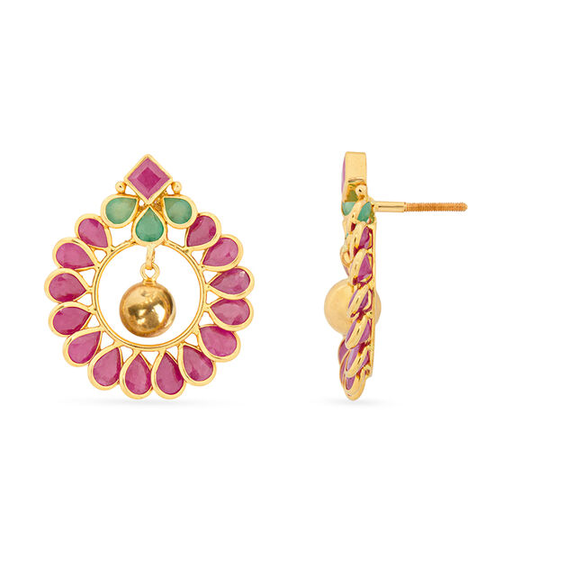 Tanishq 22KT Gold Earrings for Women 2