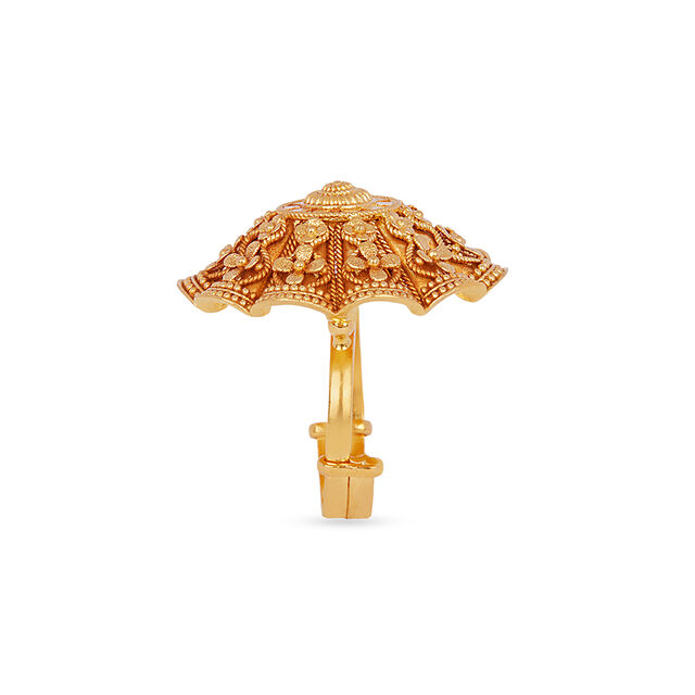 Magnificent 22 Karat Yellow Gold  Floral Beaded Ring,,hi-res 3