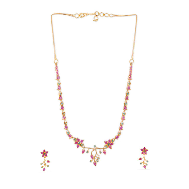 Tanishq 22KT  Necklace Set for Women 