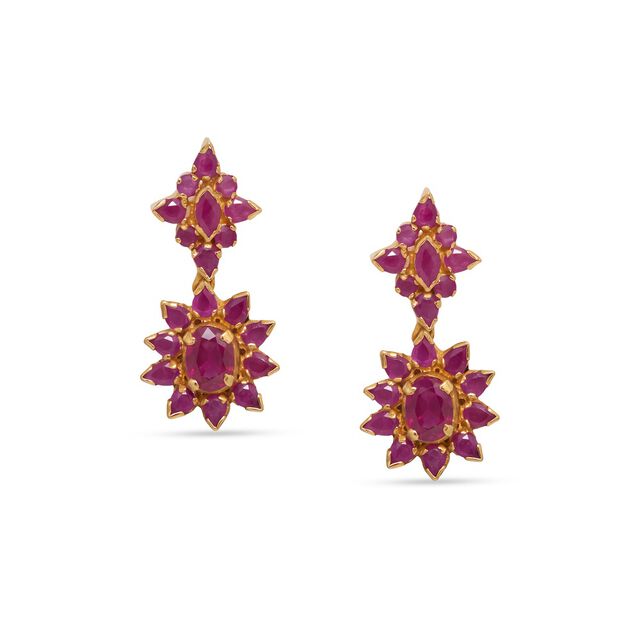 Tanishq 22KT Gold Earrings 
