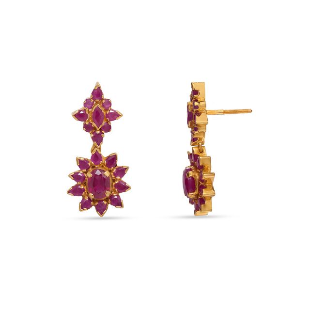 Tanishq 22KT Gold Earrings 4