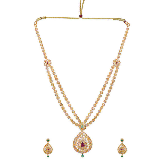 Tanishq 22KT  Gold Necklace Set  for Women 