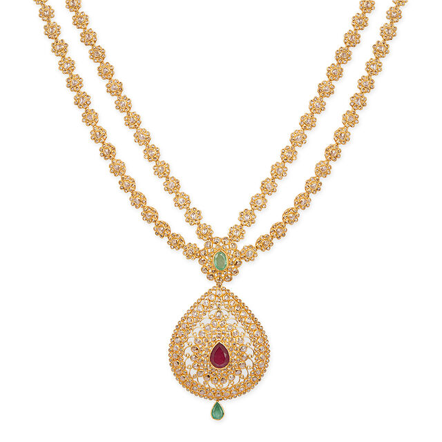Tanishq 22KT  Gold Necklace Set  for Women 2