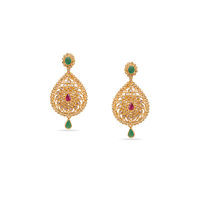 Tanishq 22KT  Gold Necklace Set  for Women 4