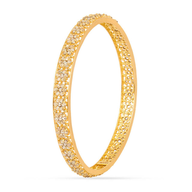 Tanishq 22KT Open Polki Bangle for Women 2