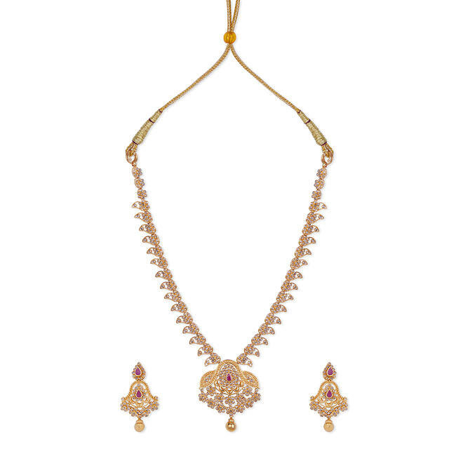 Tanishq 22KT  Gold Necklace Set  for Women 