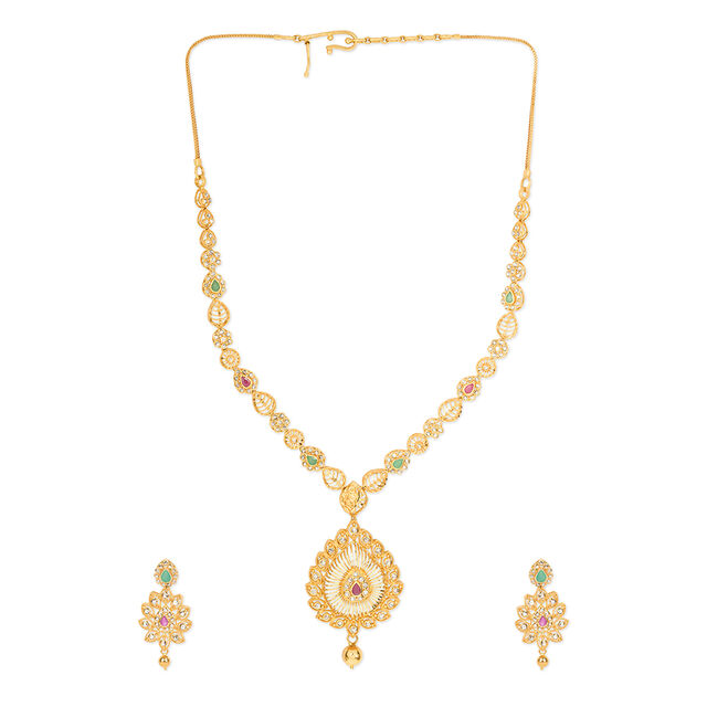 Tanishq 22KT  Necklace Set for Women 