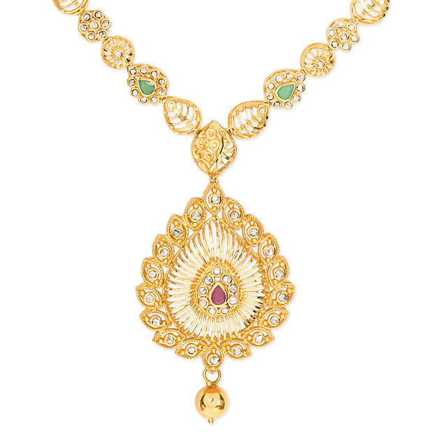 Tanishq 22KT  Necklace Set for Women 2
