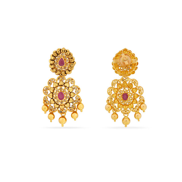 Tanishq 22KT  Earrings for Women 4