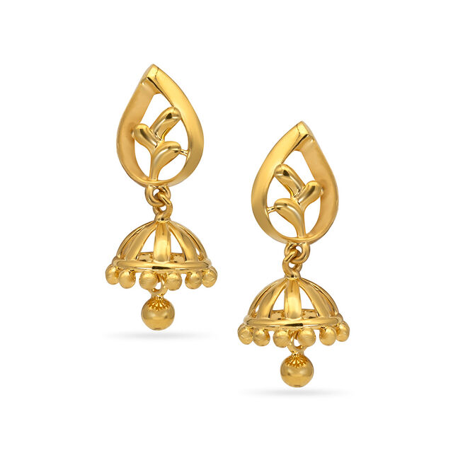Tanishq 22KT  Gold Earrings  for Women 