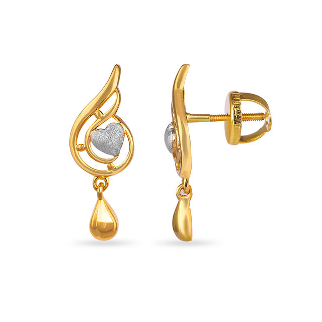 Tanishq 22KT  Gold Earrings  for Women 2