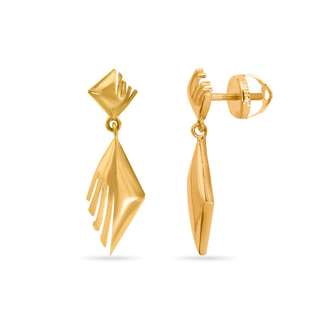 Tanishq 22KT  Gold Earrings  for Women 2