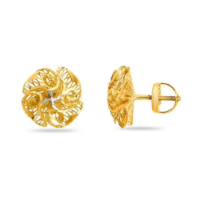 Tanishq 22KT Gold Earrings for Women 2