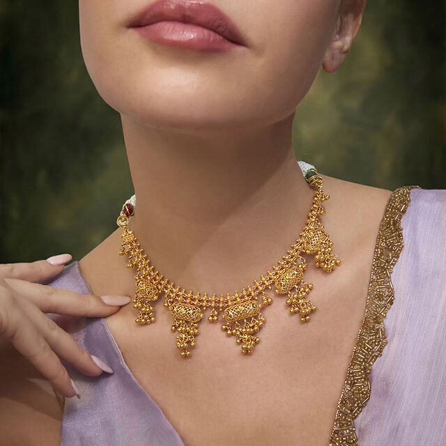Tanishq 22KT Gold Necklace for Women 2