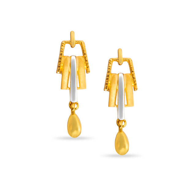 Tanishq 22 KT Gold Earrings for Kids 