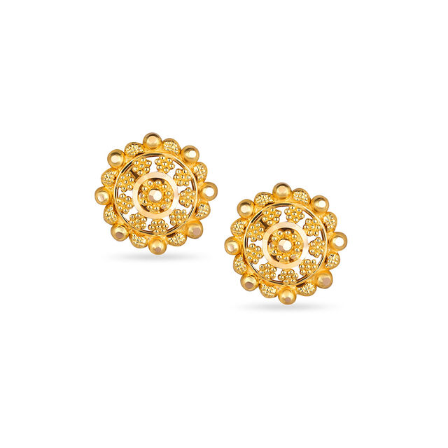 Tanishq 22KT Gold Earrings for Men 