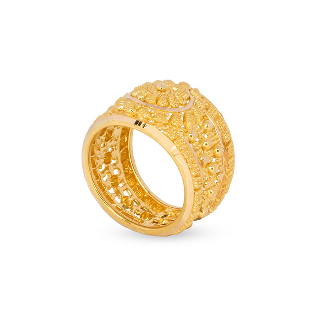 Tanishq 22KT  Gold Finger Ring  for Women 2