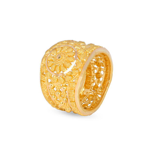 Tanishq 22KT  Gold Finger Ring  for Women 4