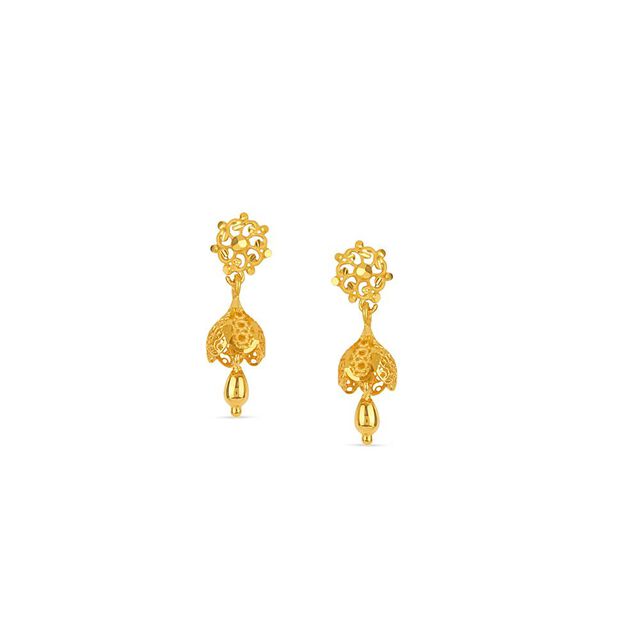 Tanishq 22KT Gold Earrings 