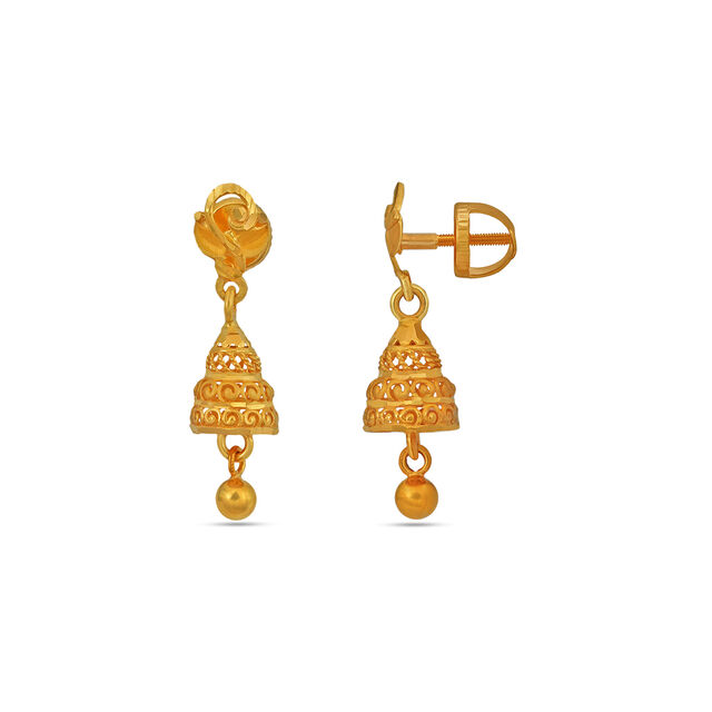 Tanishq 22 KT Gold Earrings for Kids 2