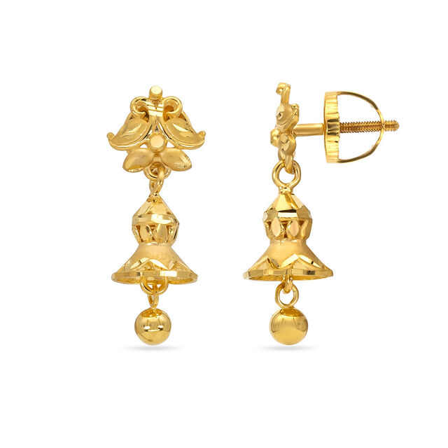 Tanishq 22 KT Gold Earrings for Kids 2