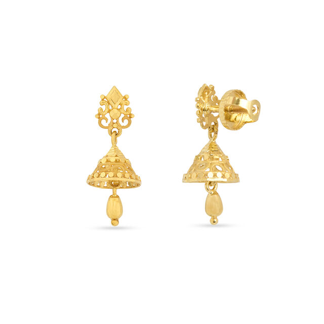Tanishq 22KT Gold Earrings for Women 3