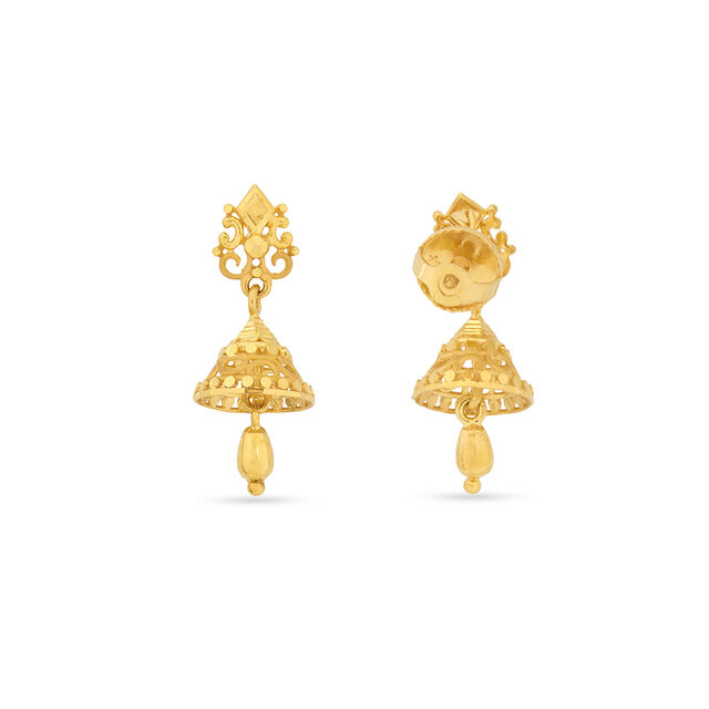 Tanishq 22KT Gold Earrings for Women 4