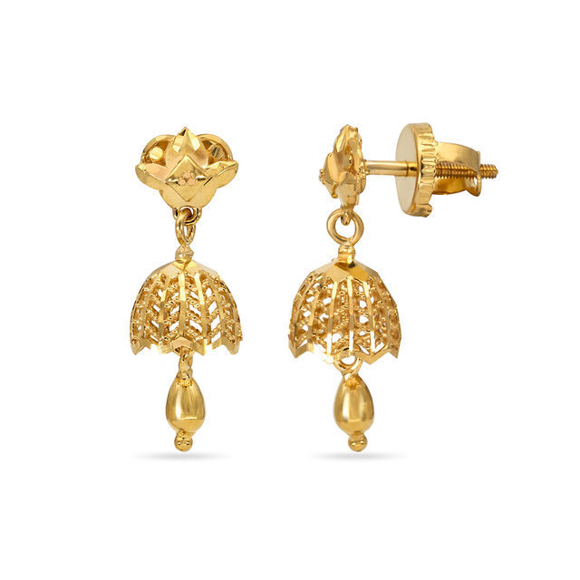 Tanishq 22KT  Gold Earrings  for Women 2