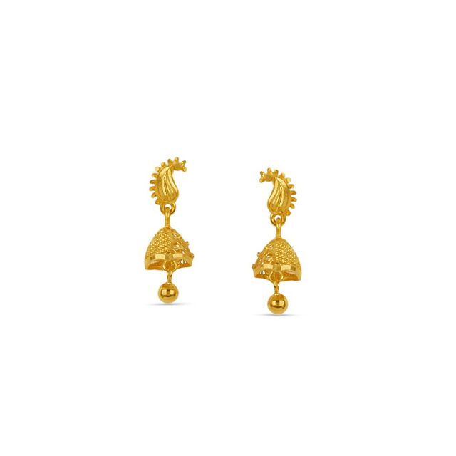 Tanishq 22KT Gold Earrings for Men 