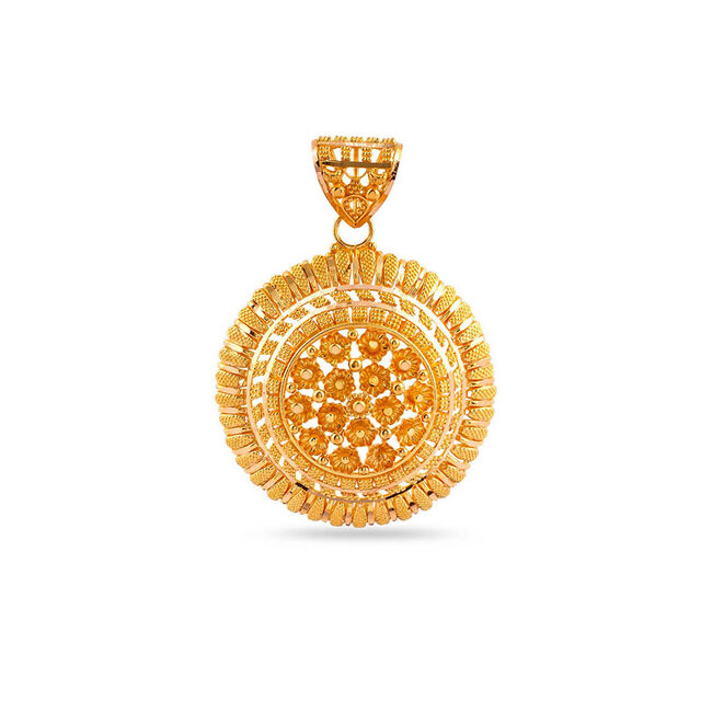 Tanishq 22KT Gold Pendant for Men 