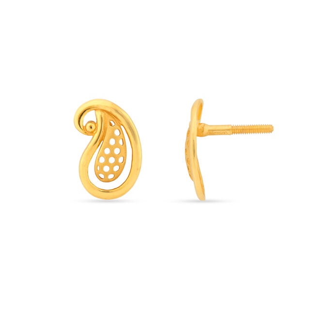 Tanishq 22KT Gold Earrings for Women 2