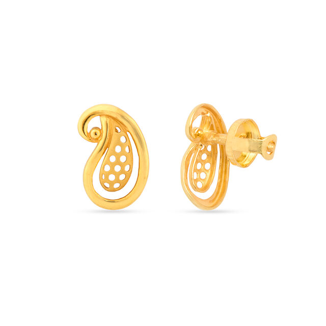 Tanishq 22KT Gold Earrings for Women 3