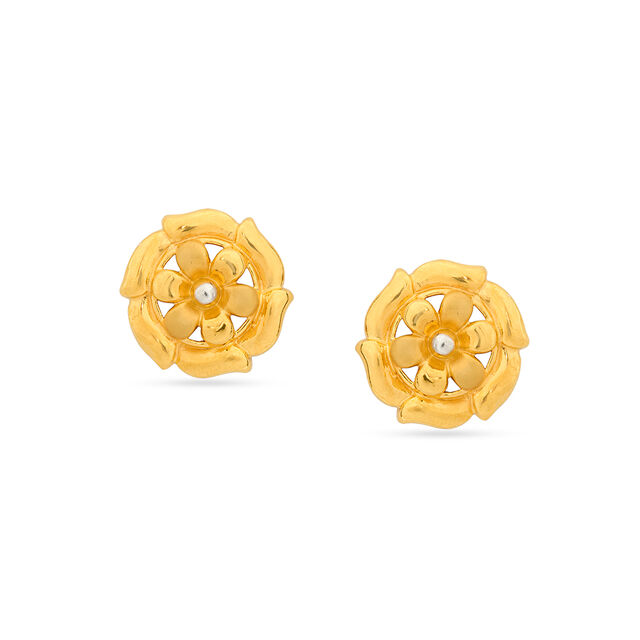 Tanishq 22KT Diamond Earrings 