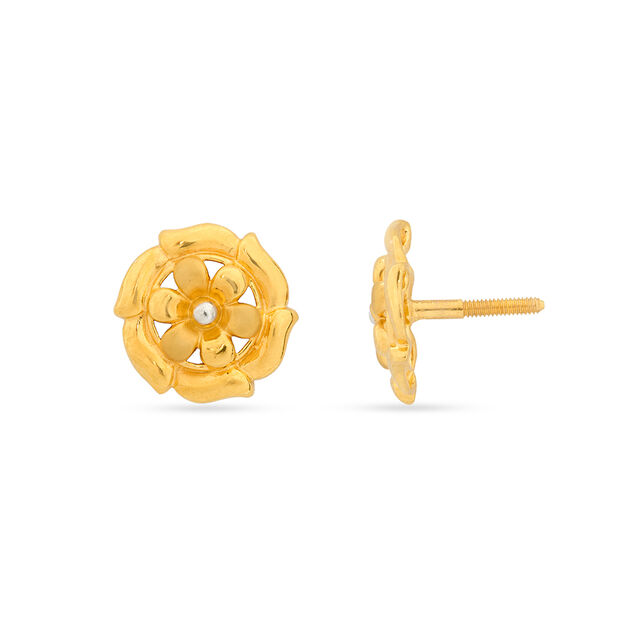 Tanishq 22KT Diamond Earrings 2