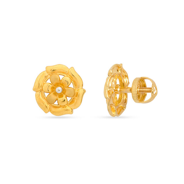 Tanishq 22KT Diamond Earrings 3