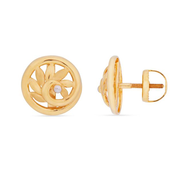 Tanishq 22KT Gold Earrings for Women 3