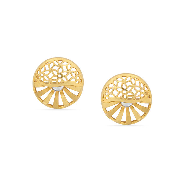 Tanishq 22KT Gold Earrings for Women 
