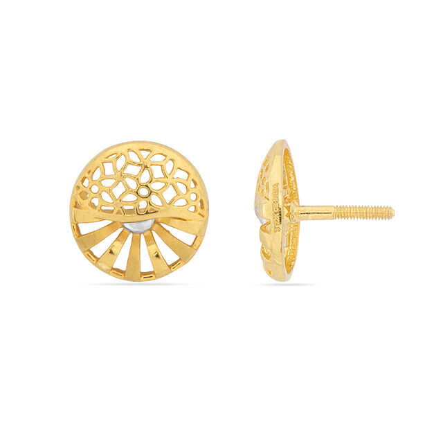 Tanishq 22KT Gold Earrings for Women 4