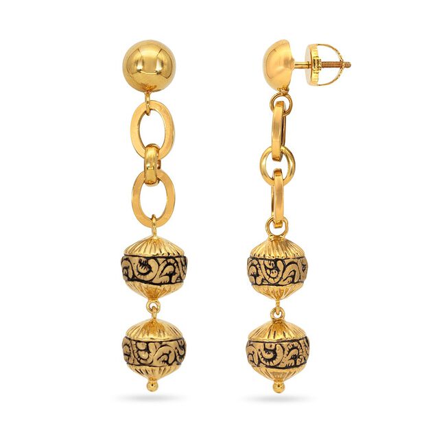 Tanishq 22KT Gold Earrings for Women 2