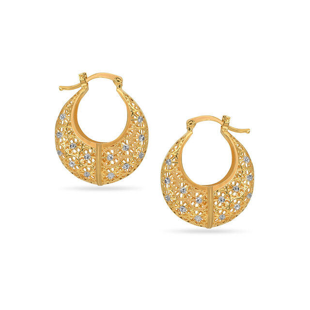 Tanishq 22KT Gold Earrings for Women 