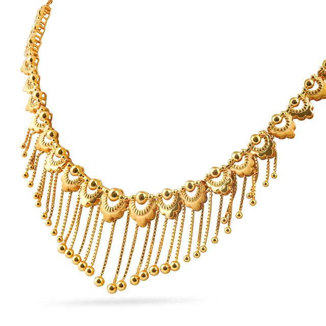 Tanishq 22KT  Gold Necklace Set  for Women 2
