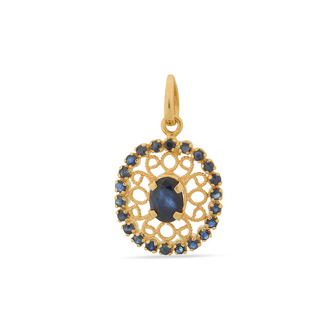 Tanishq 22KT  Pendant and Earrings Set for Women 2
