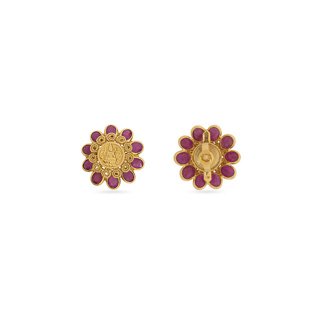 Tanishq 22KT  Pendant and Earrings Set for Women 4