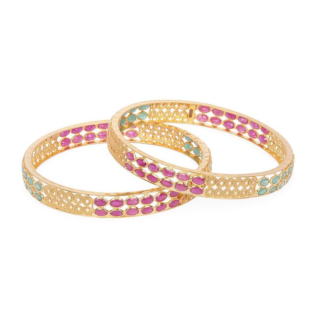 Tanishq 22KT Gold Bangle for Women 5