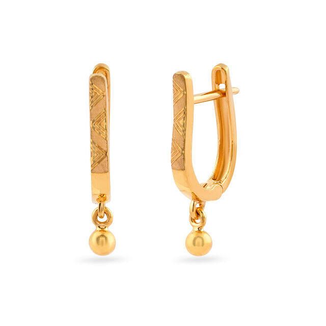 Tanishq 22KT Gold Earrings for Women 2