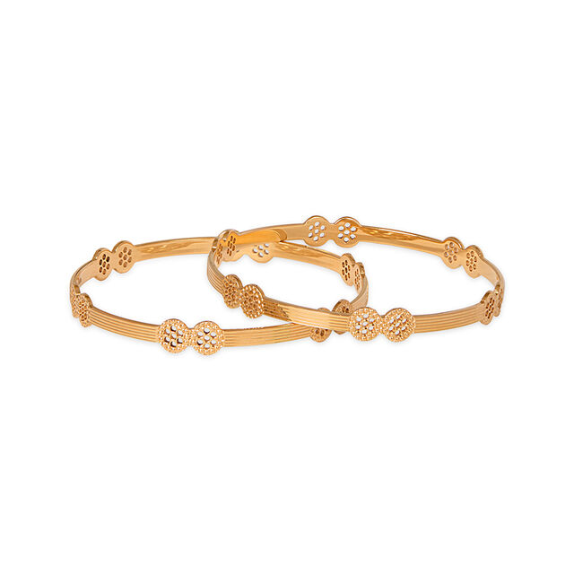Tanishq 22KT  Gold Bangle  for Women 2