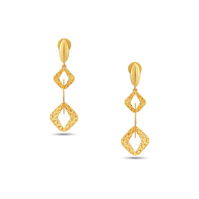 Tanishq 22 KT Gold Earrings for Women 